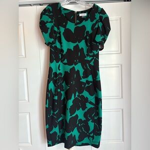 Black and green Calvin Klein dress